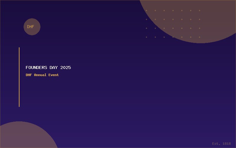 Founders Day Celebration 2025