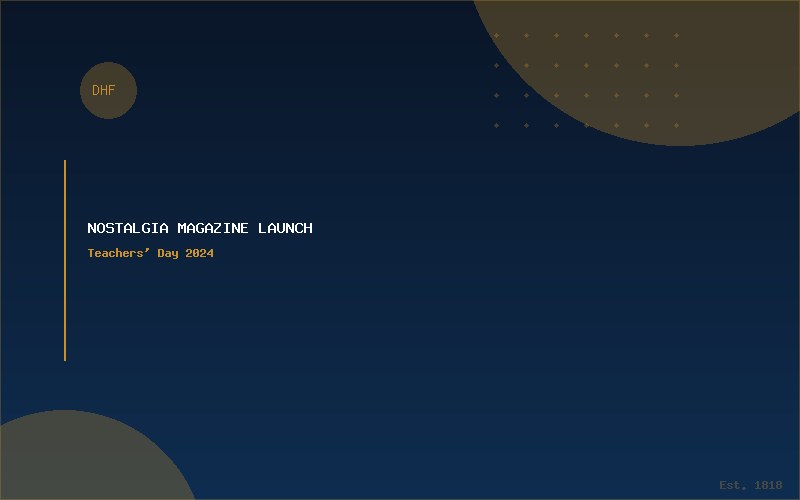 Nostalgia Magazine Launch