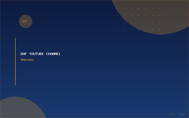 DHF YouTube Channel